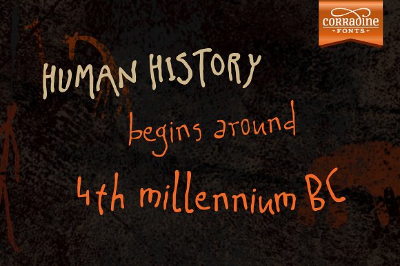 Caveman Family Font - Preview 1