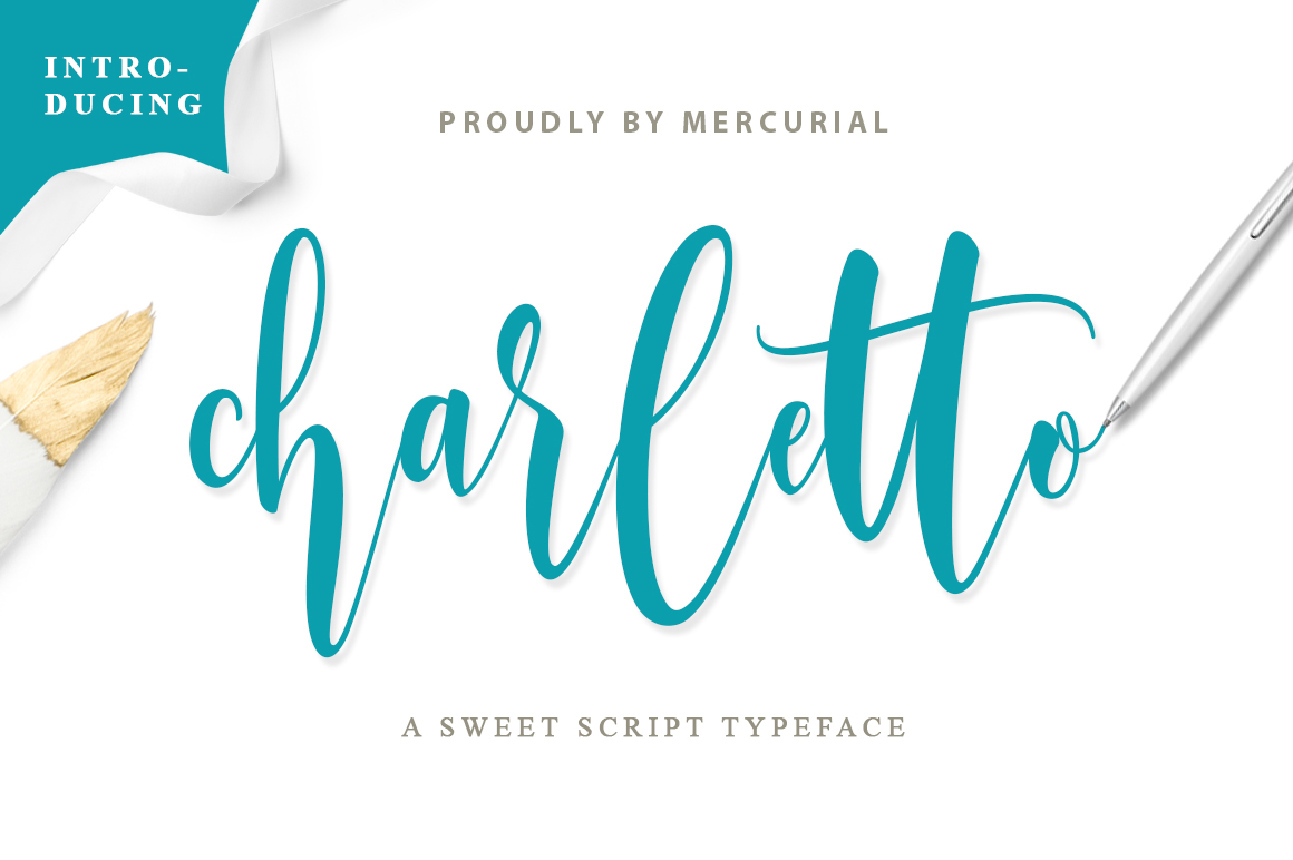 Charletto handwritten font preview
