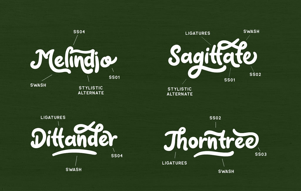 Claytonia Font PNG with transparent background - Preview 4