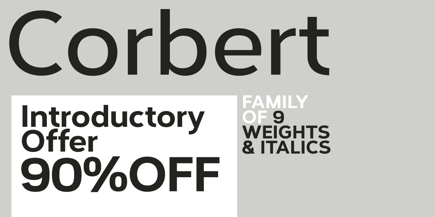 Corbert Family Font - Preview 4