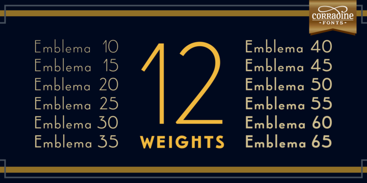 Emblema Family Font PNG with transparent background - Preview 1