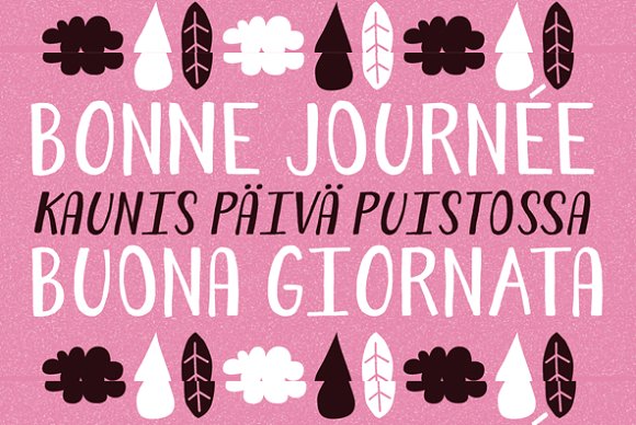 Forest Puyehue Font PNG with transparent background - Preview 1