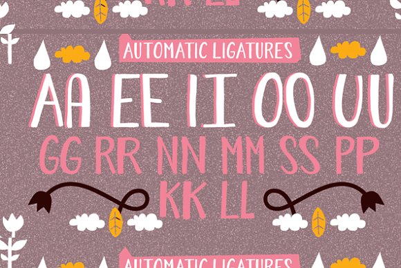 Forest Puyehue Font PNG with transparent background - Preview 2