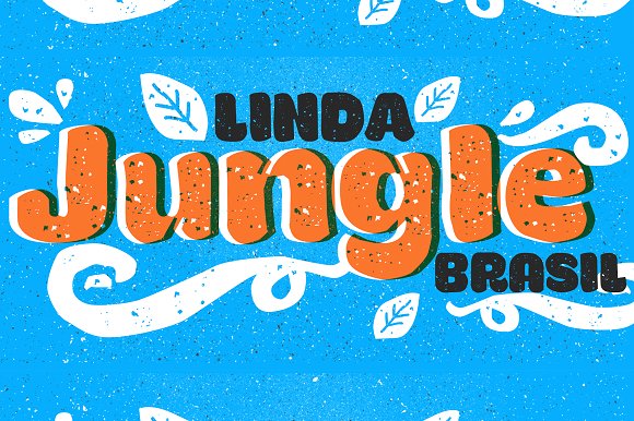 Konga Rock Font PNG with transparent background - Preview 1