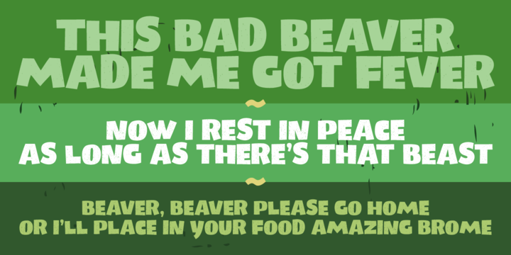 Lumberjacky Font PNG with transparent background - Preview 1