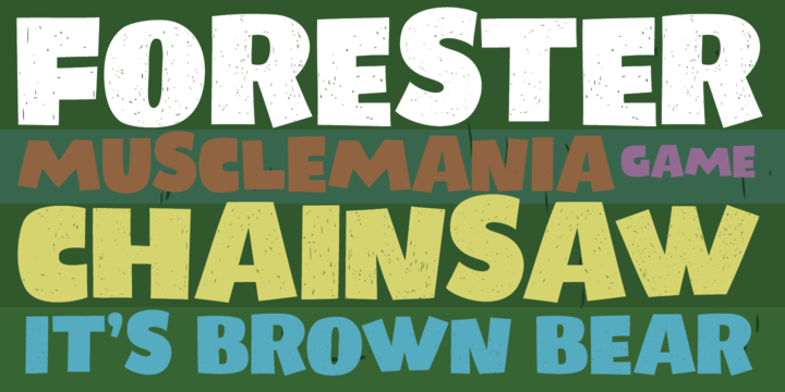 Lumberjacky Font PNG with transparent background - Preview 3