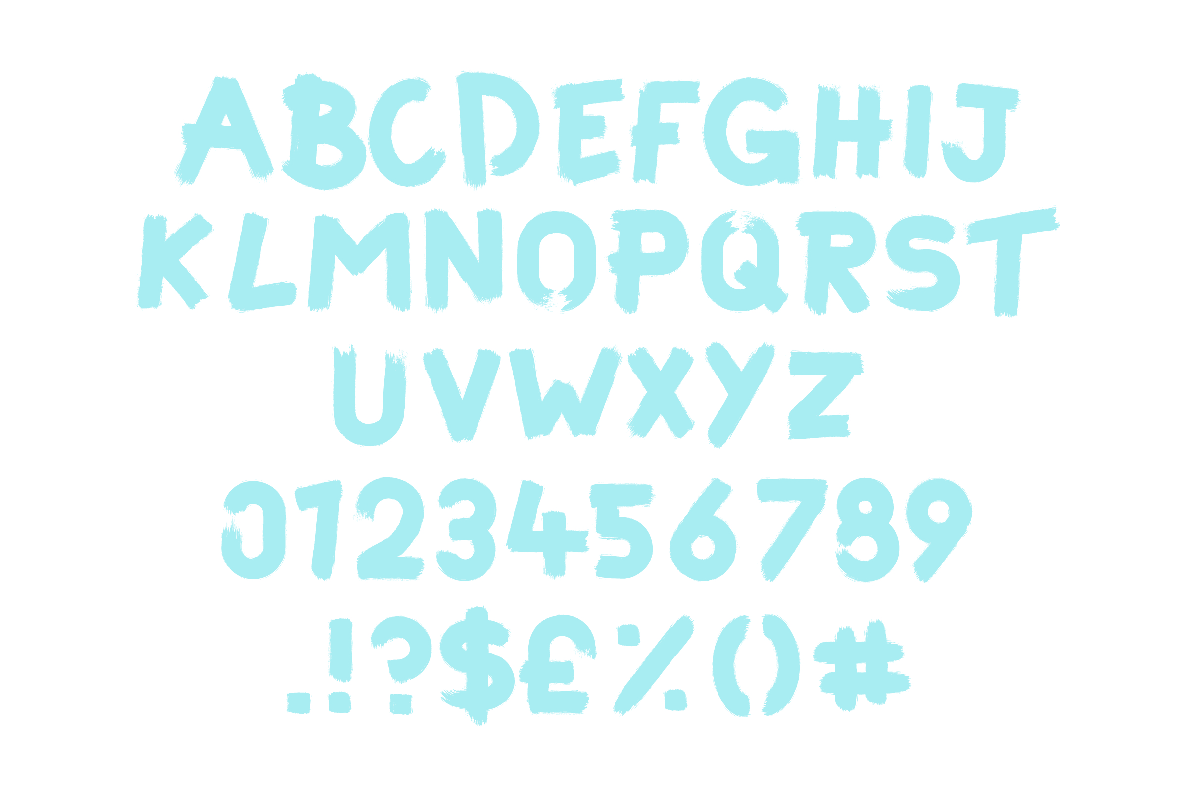 Polar Font PNG with transparent background - Preview 1