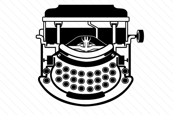 Typewriter Design Designs & Drawings Craft Cut File By Creative Fabrica Crafts