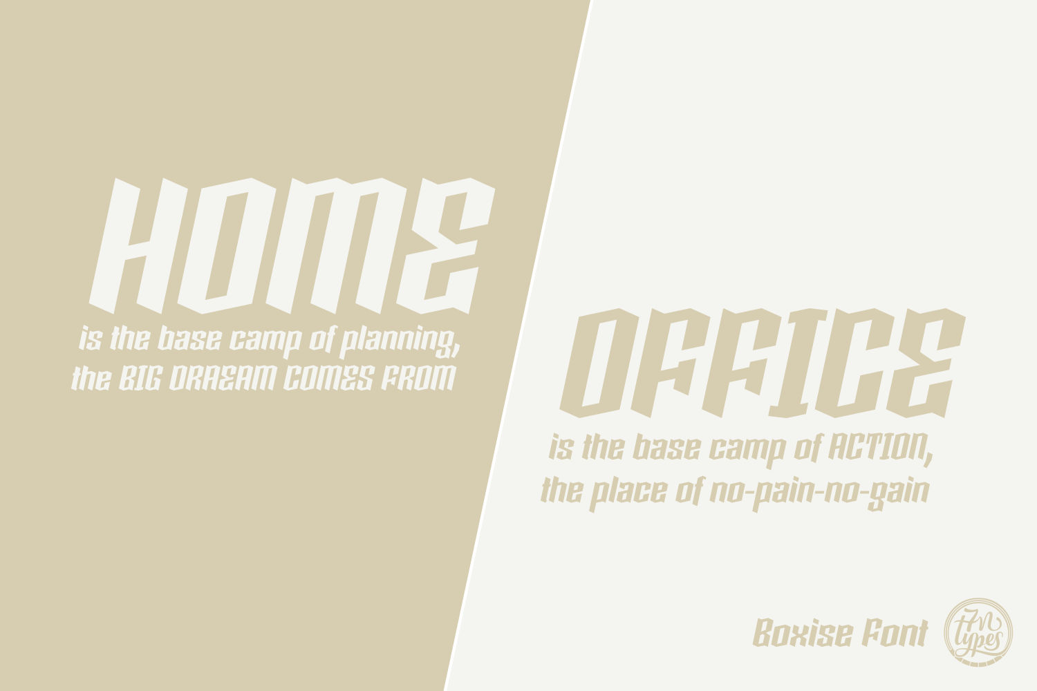 Boxise Font - Preview 3