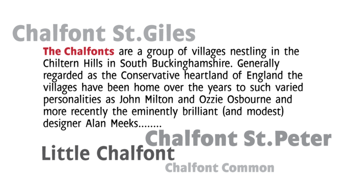 Chalfont Family Font - Preview 2