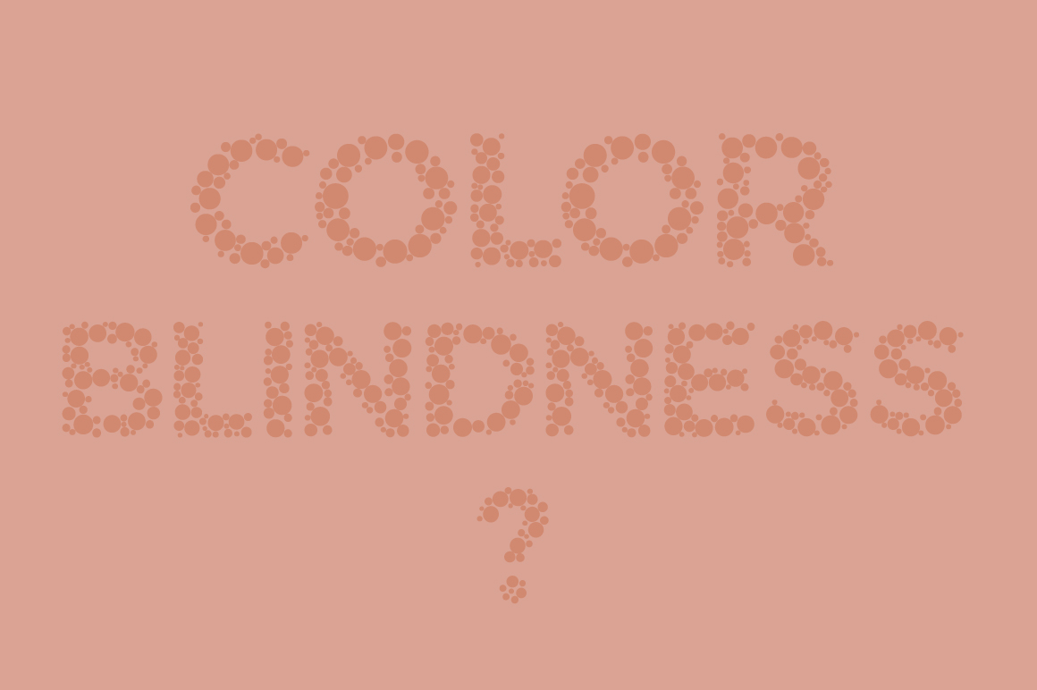 Color Blindness Font PNG with transparent background - Preview 1