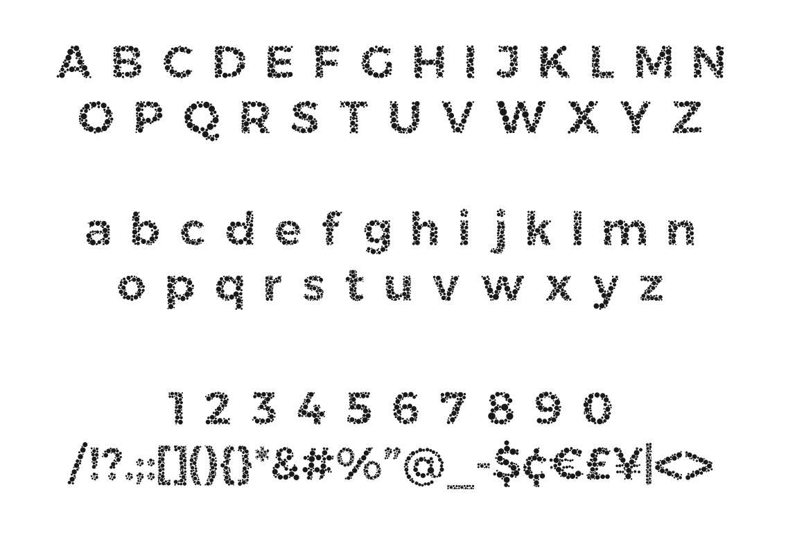 Color Blindness Font PNG with transparent background - Preview 2