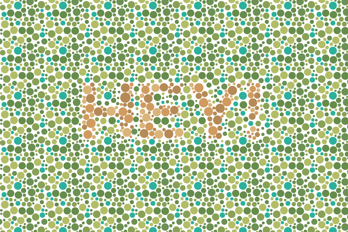 Color Blindness Font PNG with transparent background - Preview 5