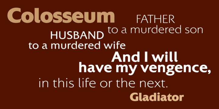 Colosseum Family Font - Preview 2