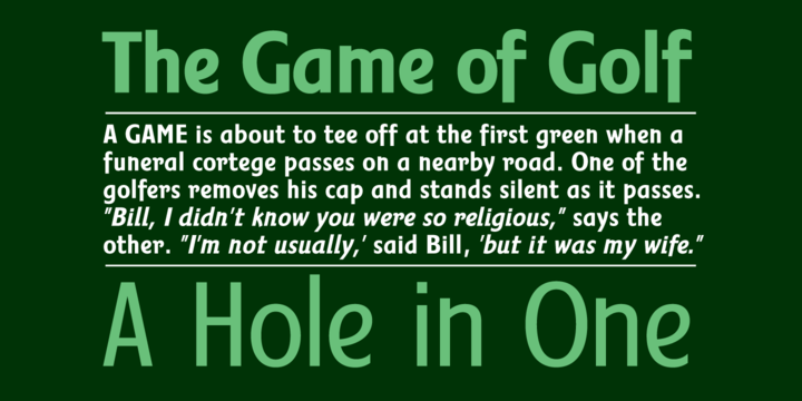Fairway Family Font - Preview 2