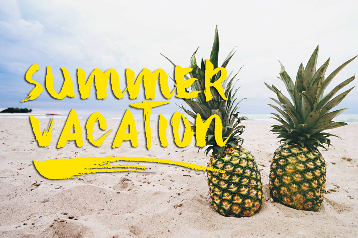 Hello Tropical Font PNG with transparent background - Preview 3