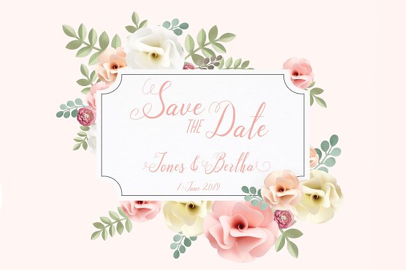 Santa Rose Font PNG with transparent background - Preview 1