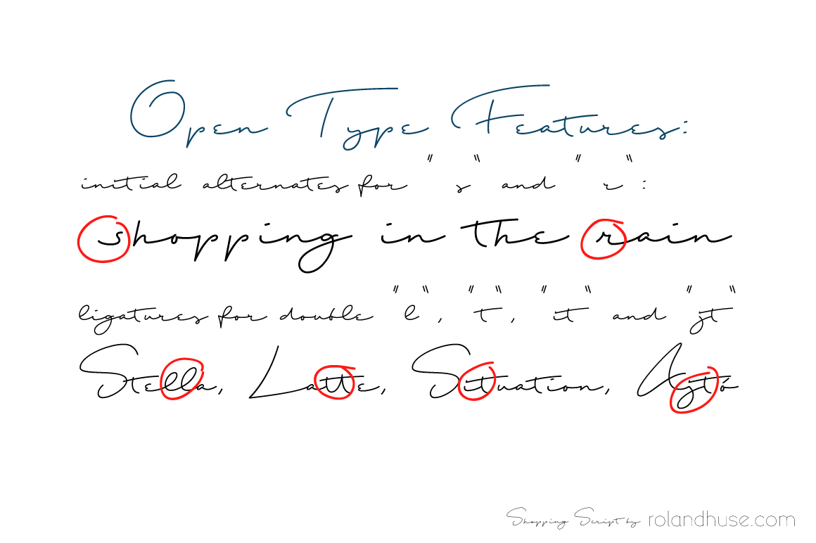 Shopping Script Font PNG with transparent background - Preview 3