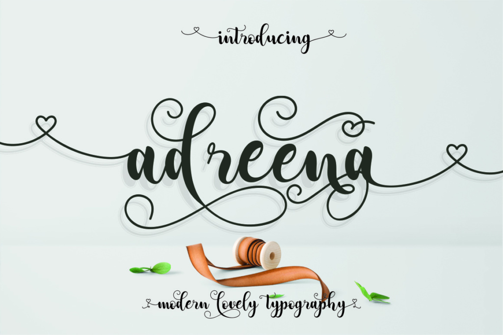 Adreena Script Font by Aqr Typeface · Creative Fabrica
