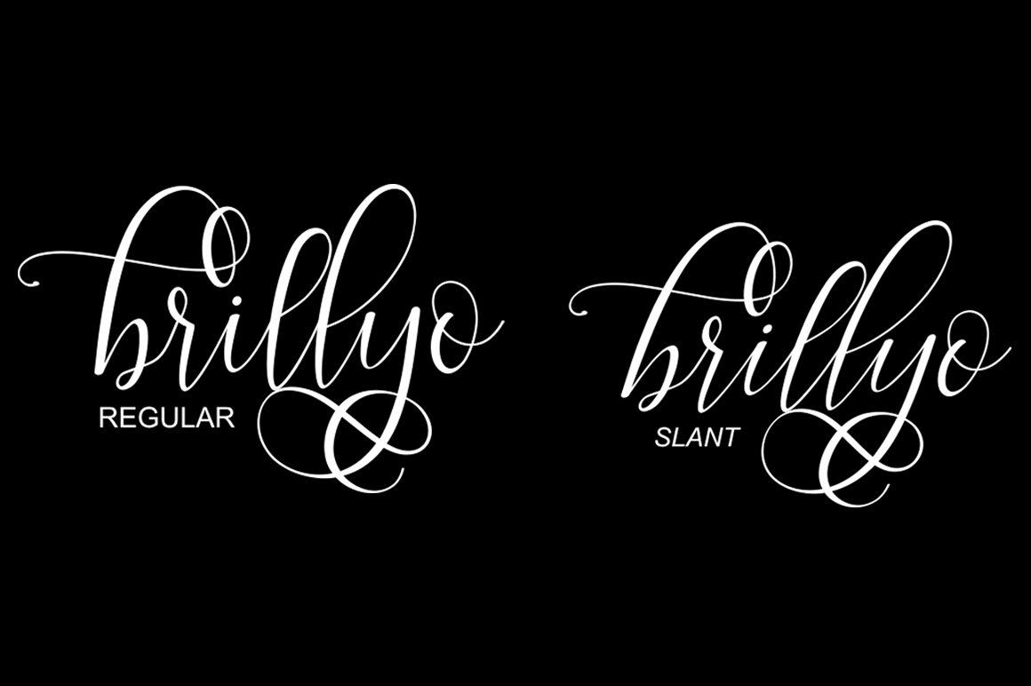 Brillyo Font PNG with transparent background - Preview 1