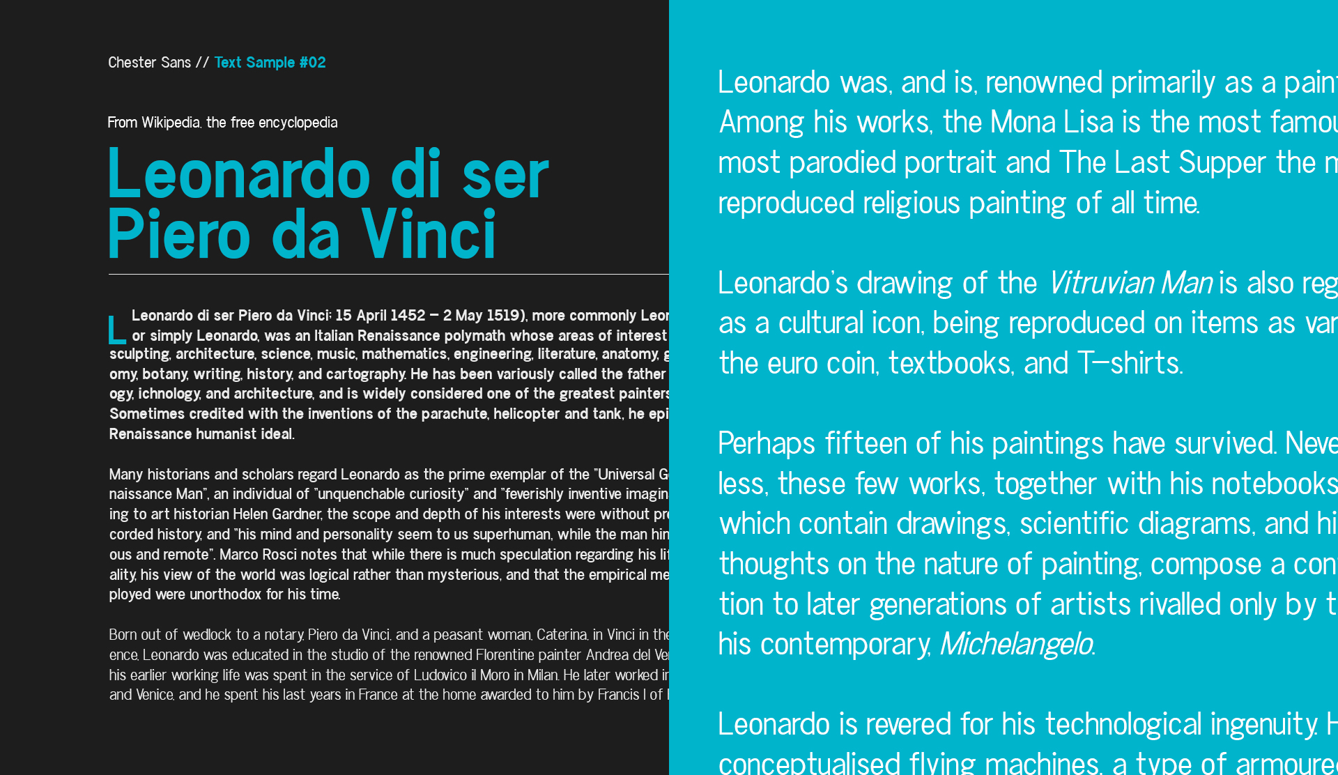 Chester Sans Font - Preview 4