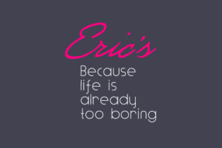 Erics Free Font 1