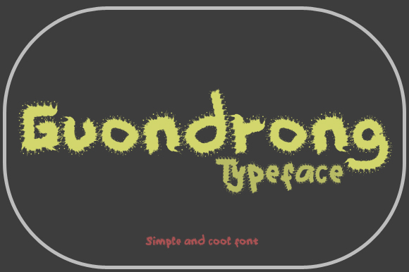 Guondrong Font - Preview 1