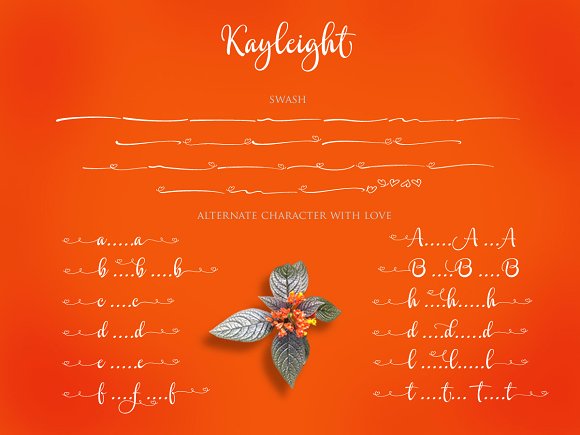 Kayleight Font PNG with transparent background - Preview 3