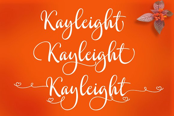 Kayleight Font PNG with transparent background - Preview 1