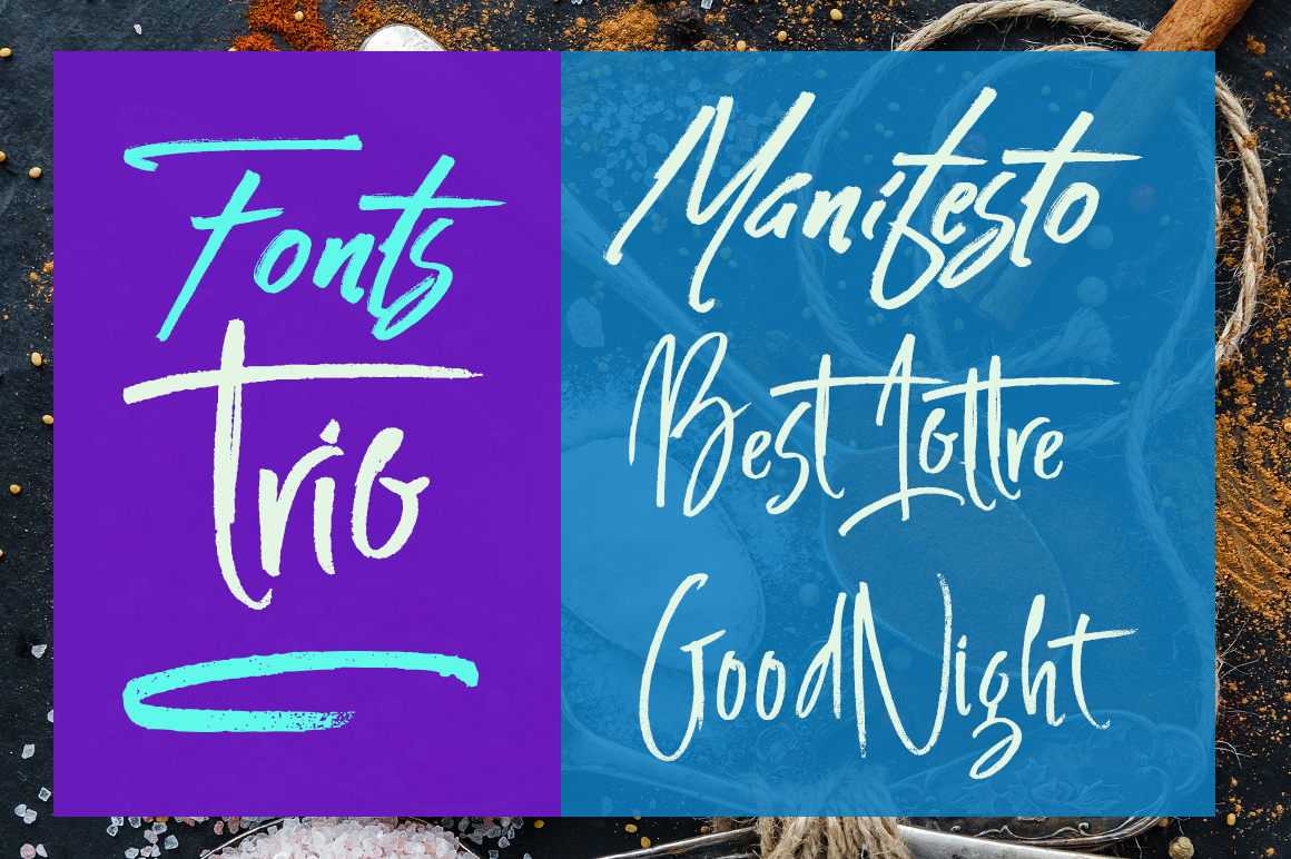 Manifesto Font PNG with transparent background - Preview 1