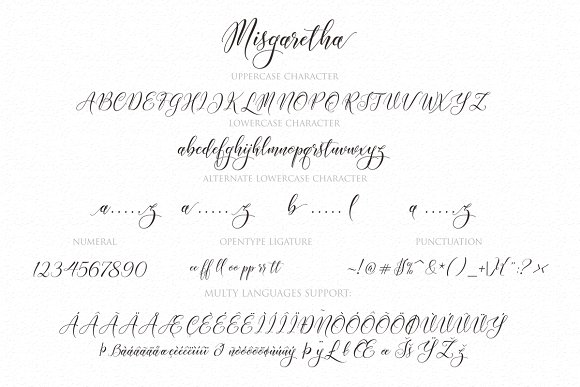 Misgaretha Font PNG with transparent background - Preview 2