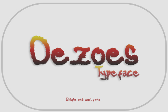 Oezoes Font PNG with transparent background - Preview 1