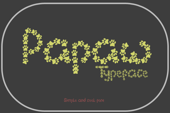 Papaw Font PNG with transparent background - Preview 1