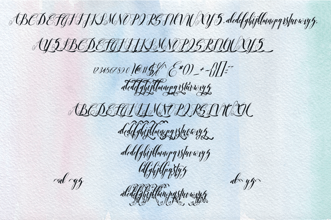 Romantis Momen Font PNG with transparent background - Preview 1