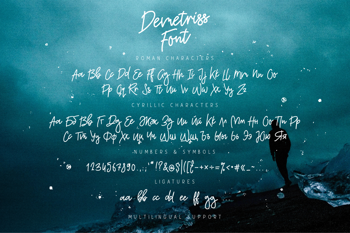 Demetriss Font PNG with transparent background - Preview 6