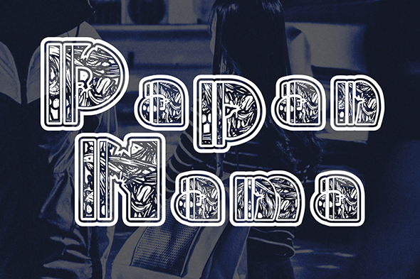 DryWood Font PNG with transparent background - Preview 3