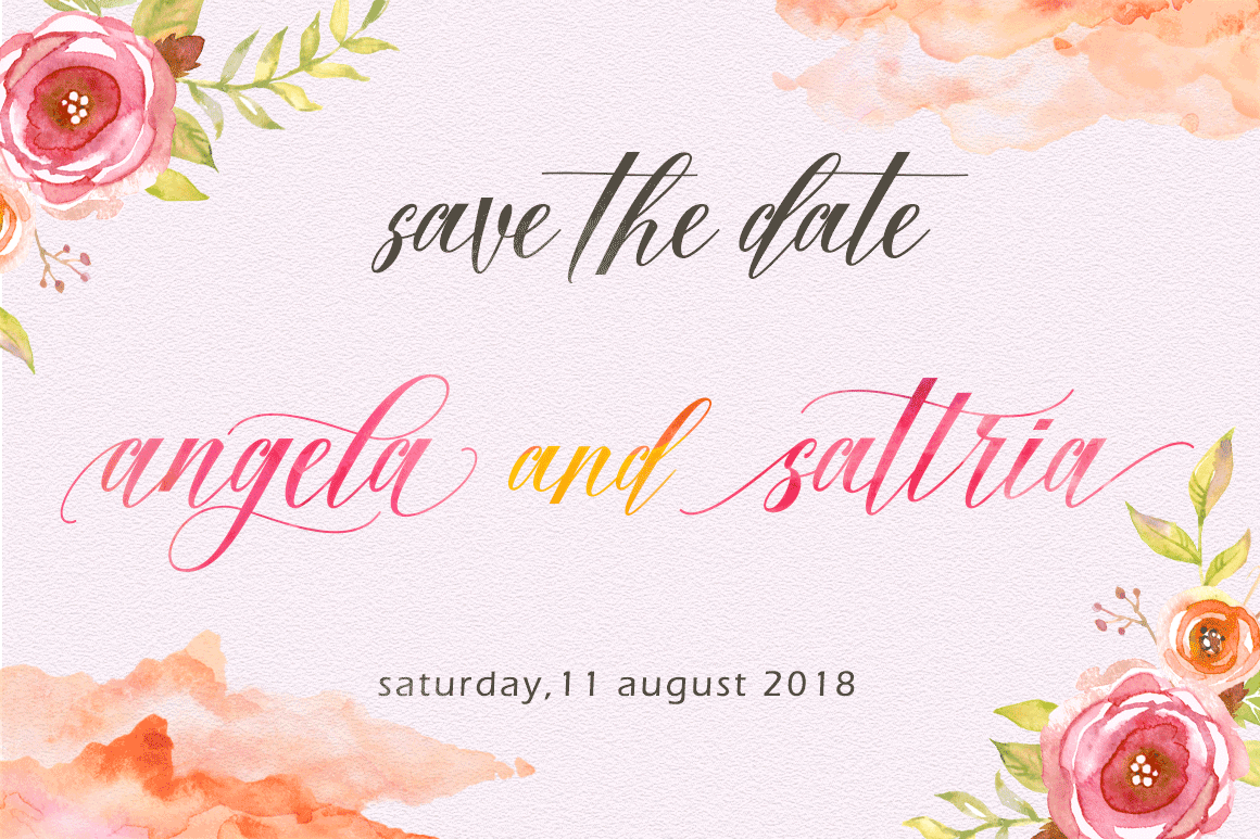 Fadhil Font PNG with transparent background - Preview 1