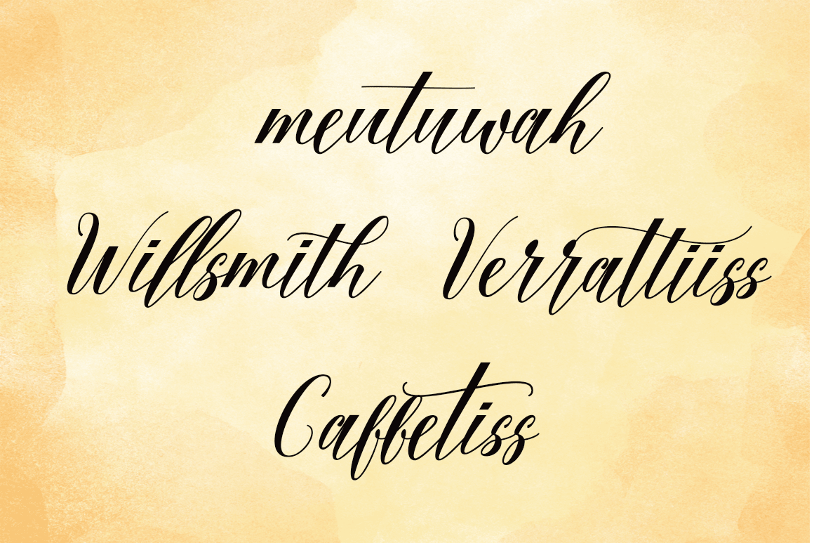 Fadhil Font PNG with transparent background - Preview 4