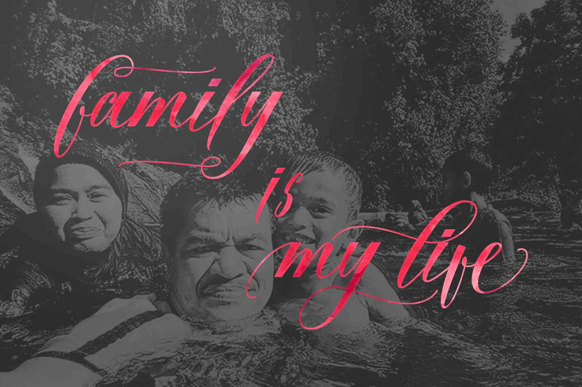 Fadhil Font PNG with transparent background - Preview 5