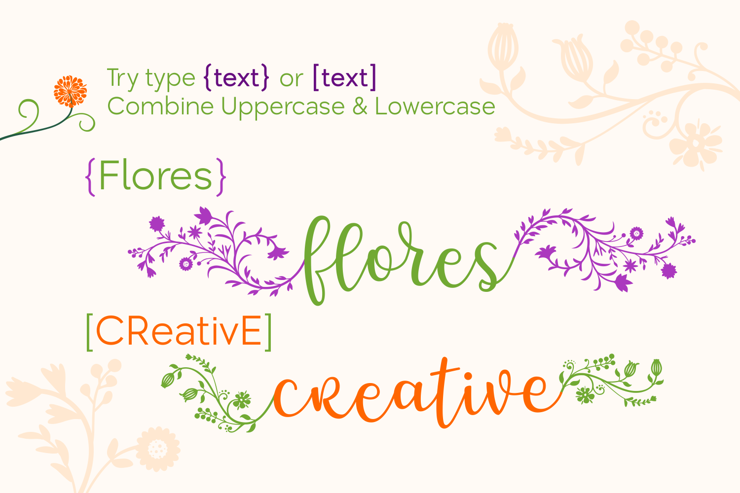 Flores Font - Preview 3
