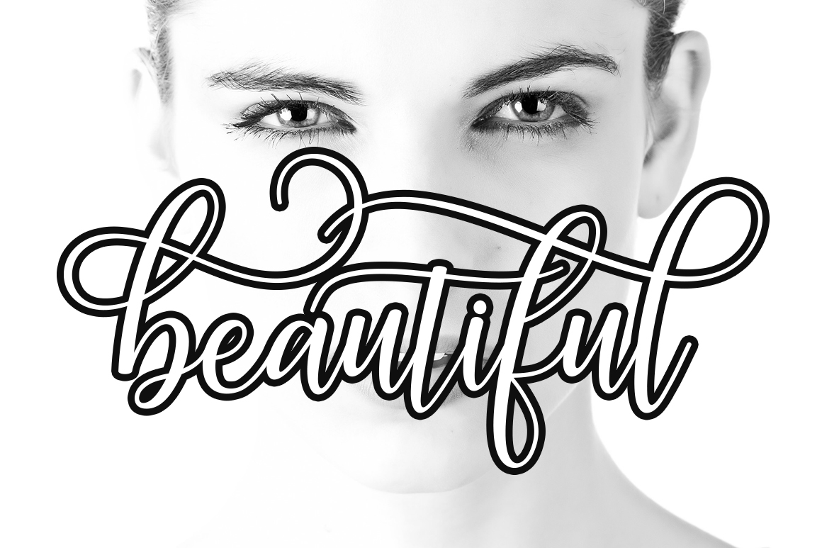 Galatia Script Font PNG with transparent background - Preview 3