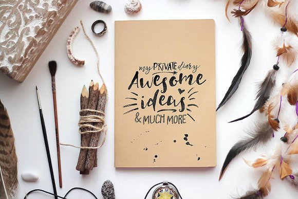 Hello Journal Font PNG with transparent background - Preview 1