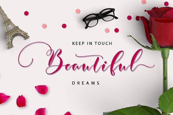Justmine Font PNG with transparent background - Preview 1