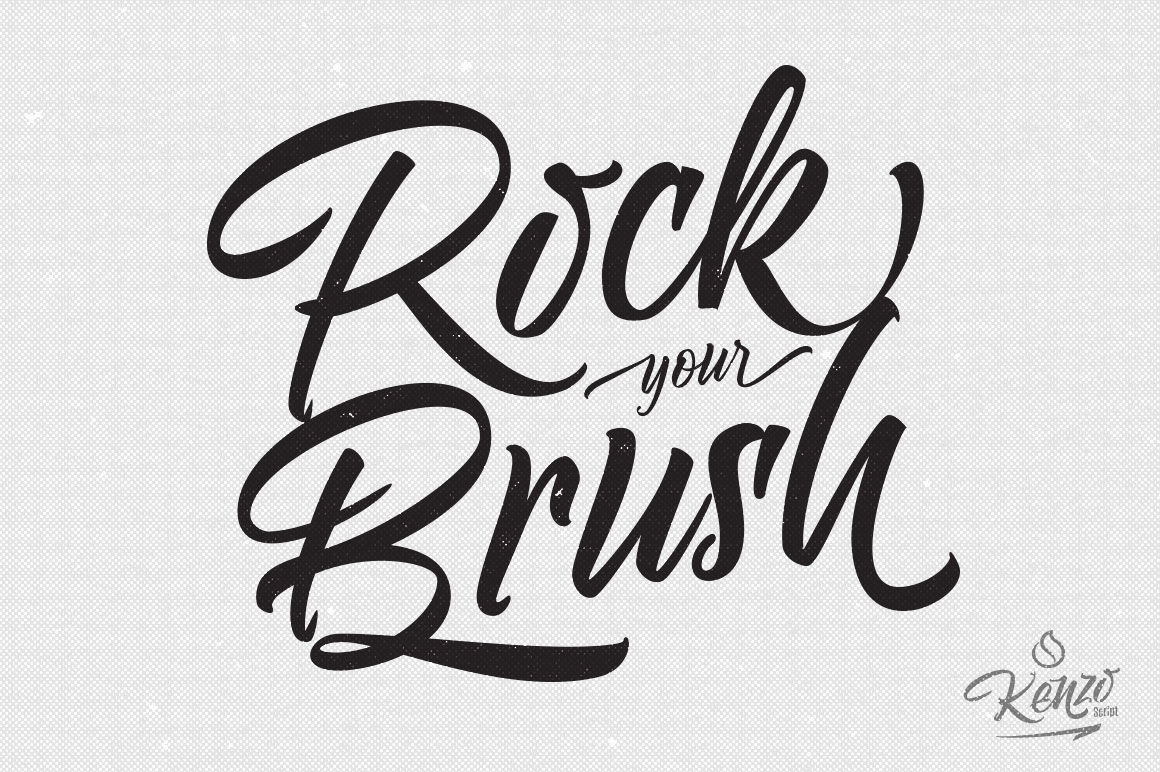 Kenzo Script Font font preview - 3
