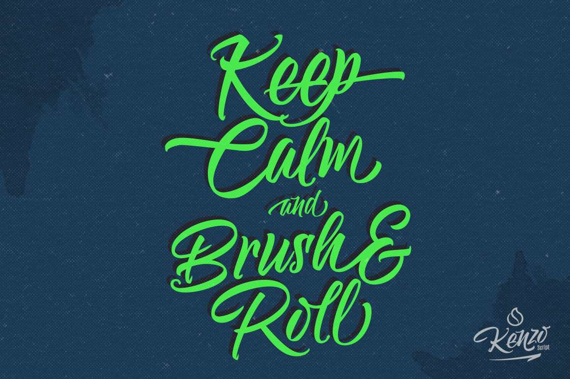 Kenzo Script Font font preview - 5