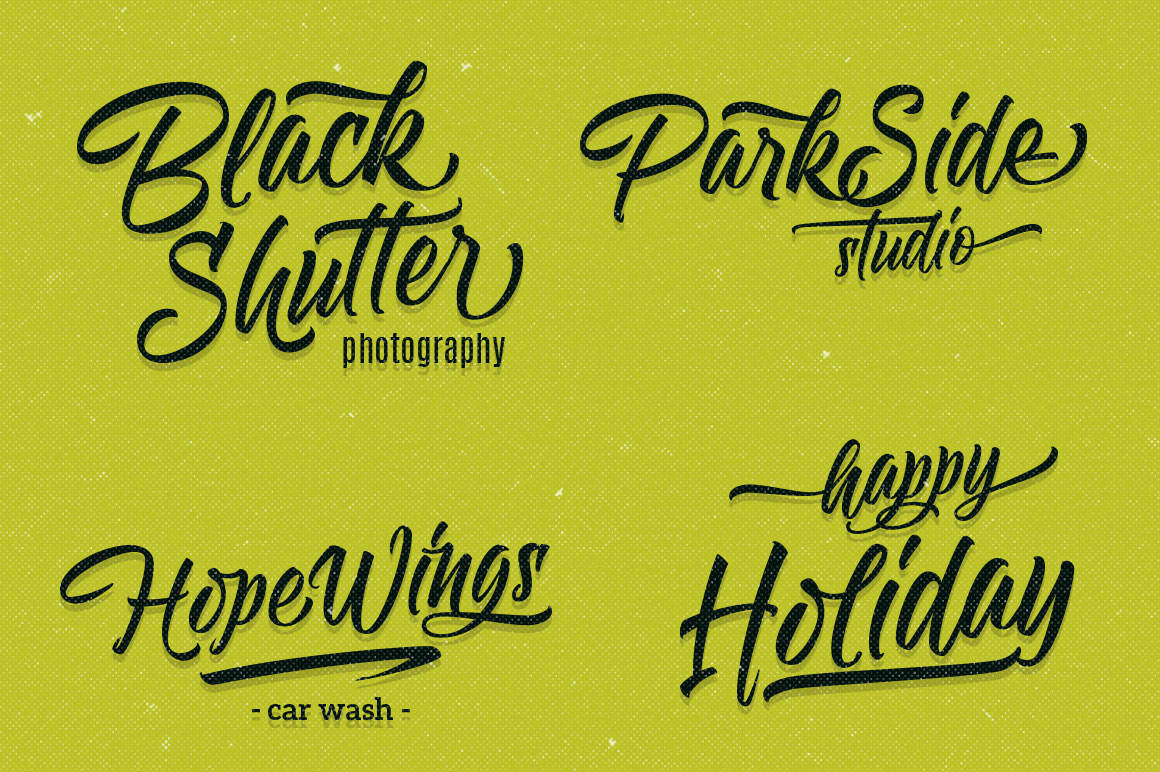 Kenzo Script Font font preview - 6