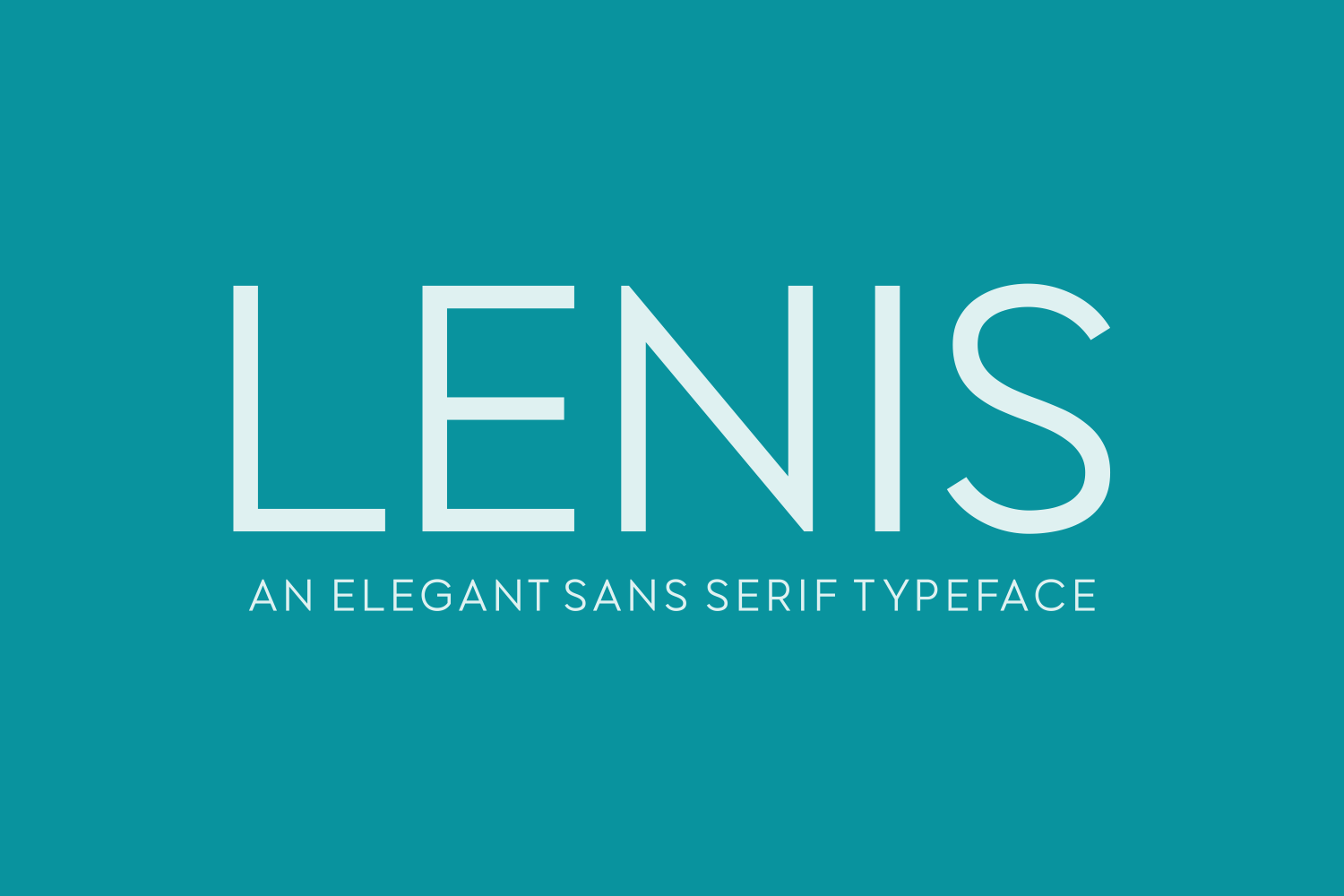 Lenis Font PNG with transparent background - Preview 1