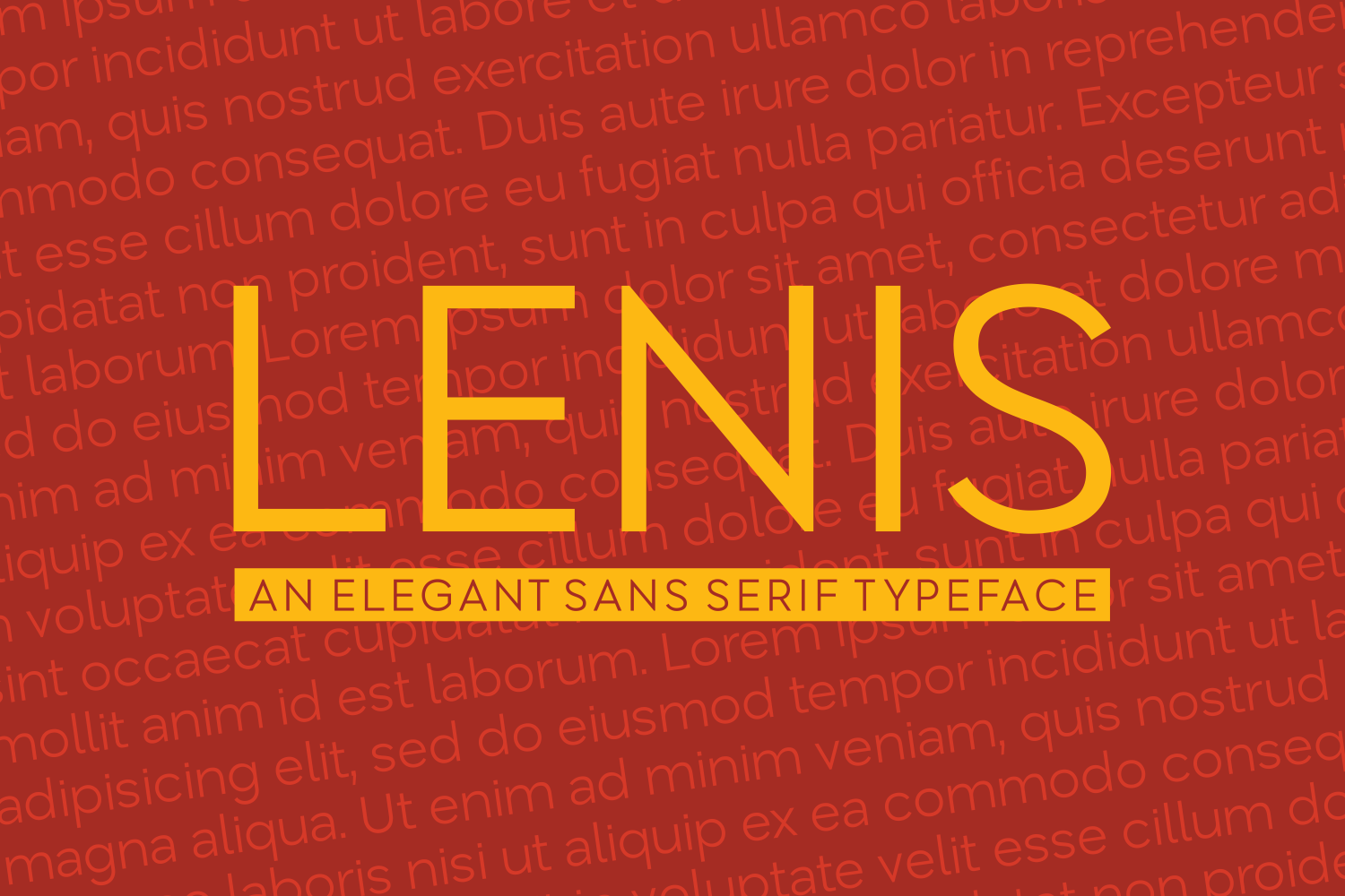 Lenis Font PNG with transparent background - Preview 2
