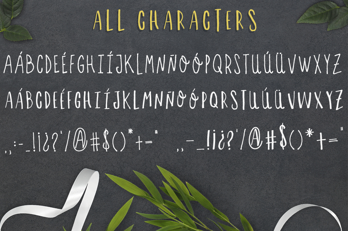 Letras Feas Font PNG with transparent background - Preview 1