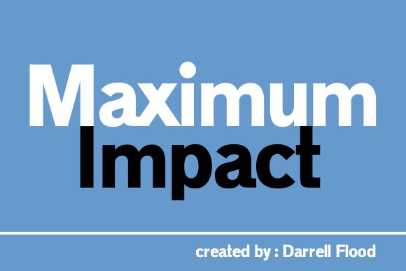 Maximum Impact preview, bold sans-serif
